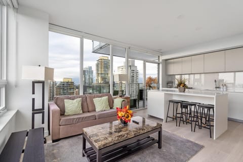 Balcony/Terrace, Living room, Mountain view, kitchen