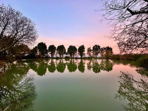 Natural landscape, Lake view, Sunrise