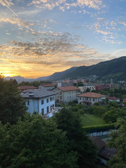 Nearby landmark, Day, Natural landscape, Bird's eye view, City view, Mountain view, Sunset