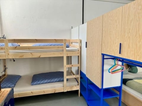 Bedroom, bunk bed, wardrobe