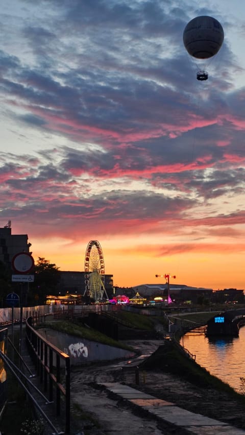 Day, River view, Sunset