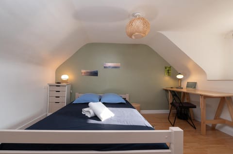 Property building, Living room, Bedroom