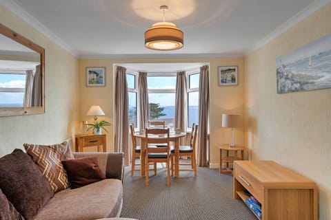 Living room, Dining area, Sea view