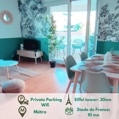 Lush Fresh Home in Paris near Stade de France Apartment in Saint-Denis, France