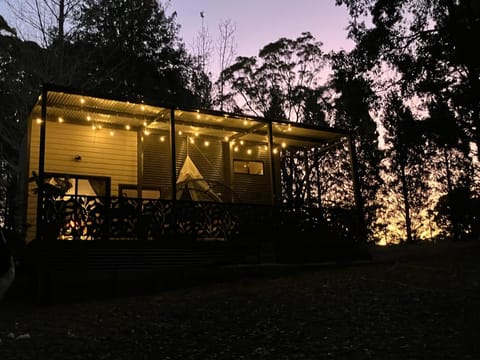 Property building, Night, Natural landscape, Garden