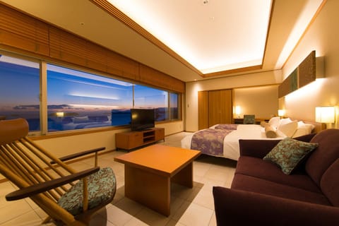 Seating area, Bedroom, Sea view, Sunset