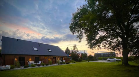 Property building, Garden, Garden view, Sunset