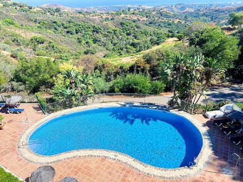 Natural landscape, Mountain view, Pool view, Swimming pool