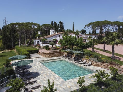 Property building, Living room, Swimming pool