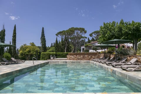 Property building, Living room, Swimming pool