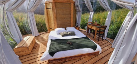 Bed, Natural landscape, Photo of the whole room, Bedroom