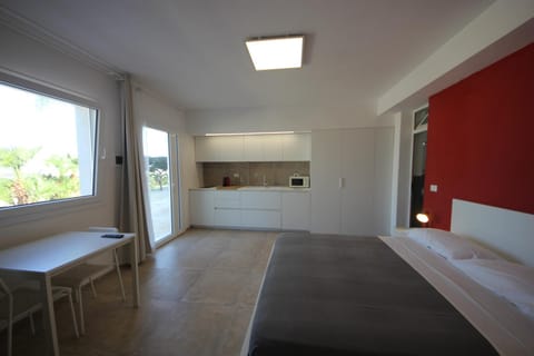 Bed, Kitchen or kitchenette, Photo of the whole room, Bedroom