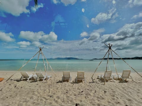 Beach, Sea view, sunbed