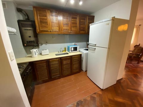 Kitchen or kitchenette, oven, toaster