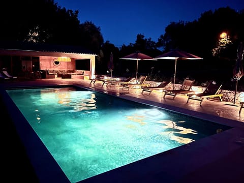 Night, Swimming pool