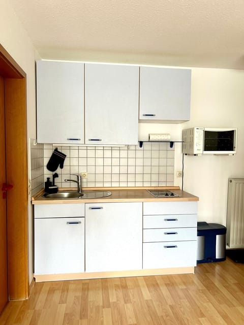 Kitchen or kitchenette, minibar, stove