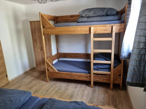 Photo of the whole room, bunk bed