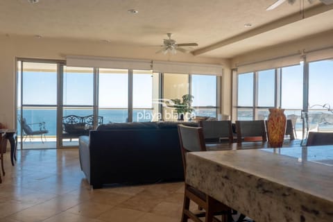 Living room, Seating area, Dining area, Sea view