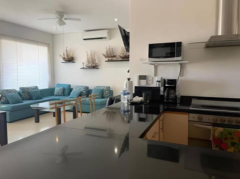 TV and multimedia, Kitchen or kitchenette, Living room, Dining area, air conditioner