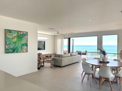 Living room, Seating area, Dining area, Sea view