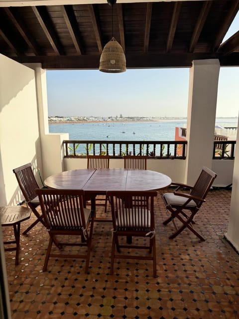 Patio, Dining area, Sea view