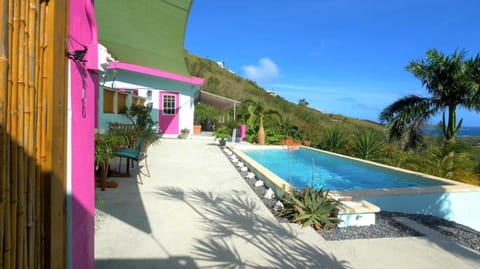 Paradise Solitude Gated private home with pool and ocean views House in St. Croix