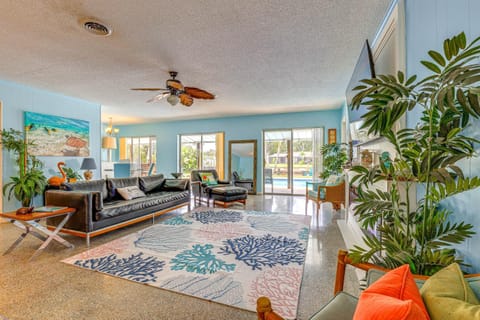 Waterfront Vero Beach Home with Pool and Boat Dock! House in Indian River