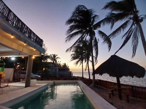 Casa con alberca frente del mar de Santa clara Yucatan House in State of Quintana Roo