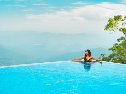 Natural landscape, Mountain view, Pool view, Swimming pool