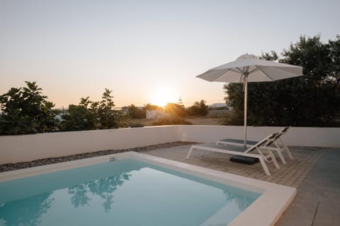 Patio, Day, Natural landscape, Pool view, Swimming pool, Sunrise, Sunset, sunbed