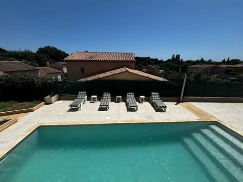 Pool view, Swimming pool, sunbed