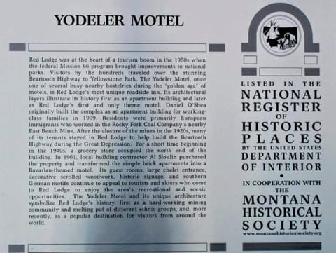 Yodeler Motel Hotel in Red Lodge