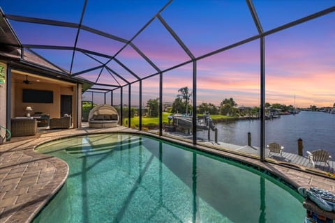 Patio, River view, Swimming pool