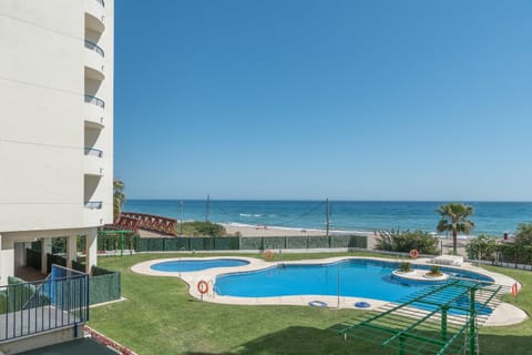 Facade/entrance, Garden, Beach, Sea view, Swimming pool