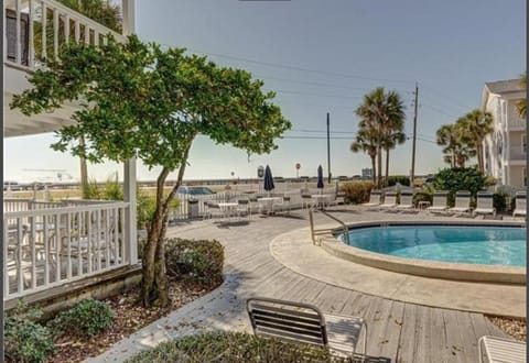 Beach, Pool view, Swimming pool, Sunset