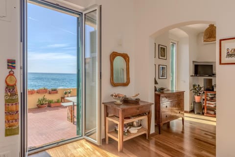 Living room, Seating area, Sea view