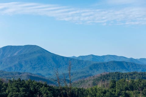 A View To Remember Cabin with beautiful mountain views and a indoor pool House in Gatlinburg