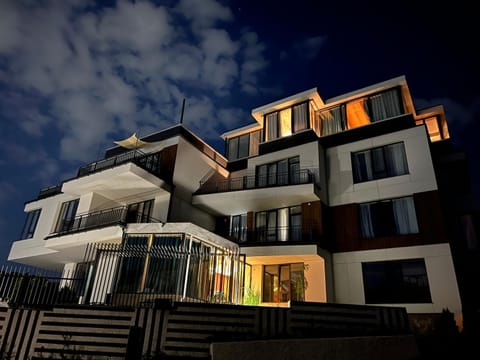 Property building, Night, Balcony/Terrace