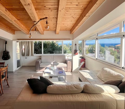 Natural landscape, View (from property/room), Seating area, Sea view