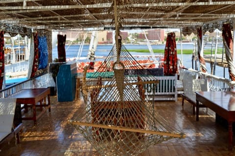 Cinderella Malika Docked boat in Luxor