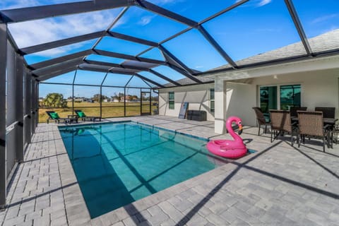 New Construction With heated Pool and Pier! Great for 2 Families! House in North Fort Myers