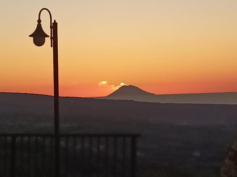 Garden view, Sunset