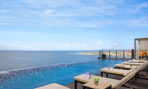 Pool view, Sea view, Swimming pool