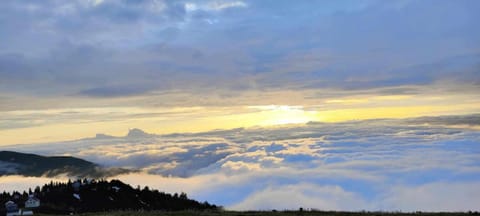 Natural landscape, Mountain view, Sunset