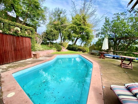 Spring, Natural landscape, Garden, Garden view, Pool view, Swimming pool