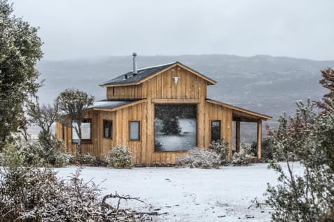 Property building, Winter, Mountain view