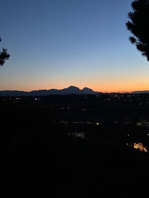 Natural landscape, Mountain view, Sunset