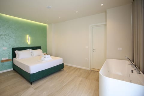 Bed, Photo of the whole room, Bedroom, towels, wardrobe