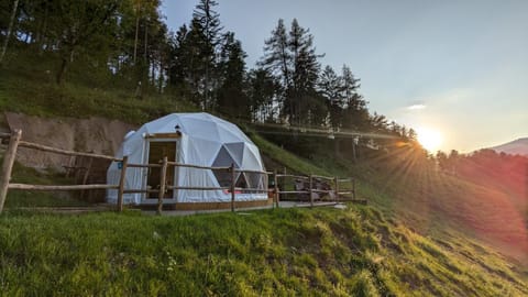 Property building, Natural landscape, Sunset