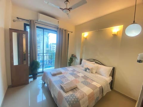 Slow living at bohemian Blue Door Home near Atal Setu Apartment in Mumbai